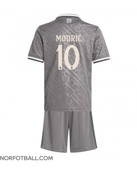 Billige Fotballdrakt Real Madrid Luka Modric #10 Replika Tredjedraktsett Barn 2024-25 Kortermet (med bukser)